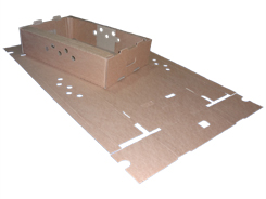 Гофролоток (тип овощной) 586х386х146 мм, бурый