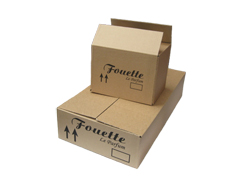 Гофроящик четырех клапанный с печатью Fouette